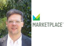 Image of Professor Alex Coppock and icon for Marketplace.com
