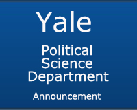 Yale Department of Political Science Announcement