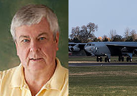 Professor Paul Bracken and B-52 bomber